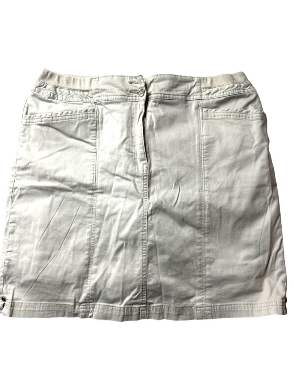Karen Scott Womens Beige Skort With Pockets Size 14